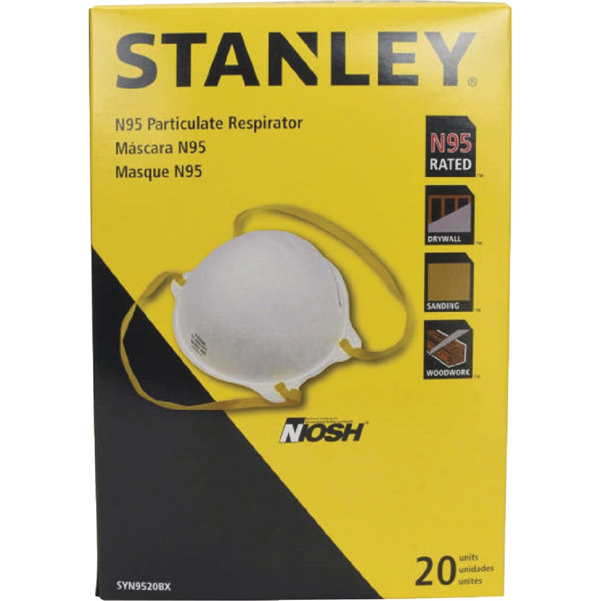 Stanley N95 Particulate Respirator (20-Pack) Image 2