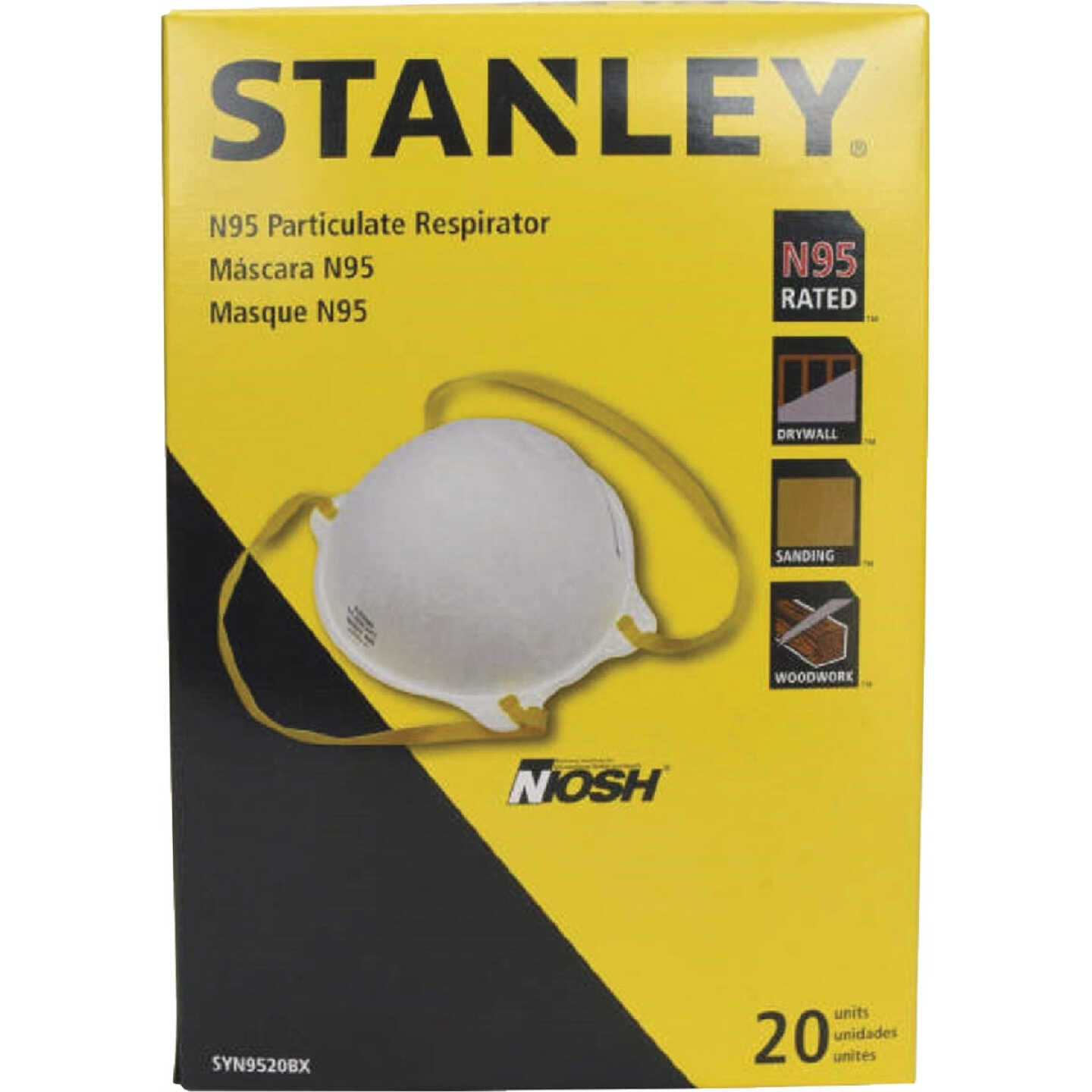 Stanley N95 Particulate Respirator (20-Pack) Image 2
