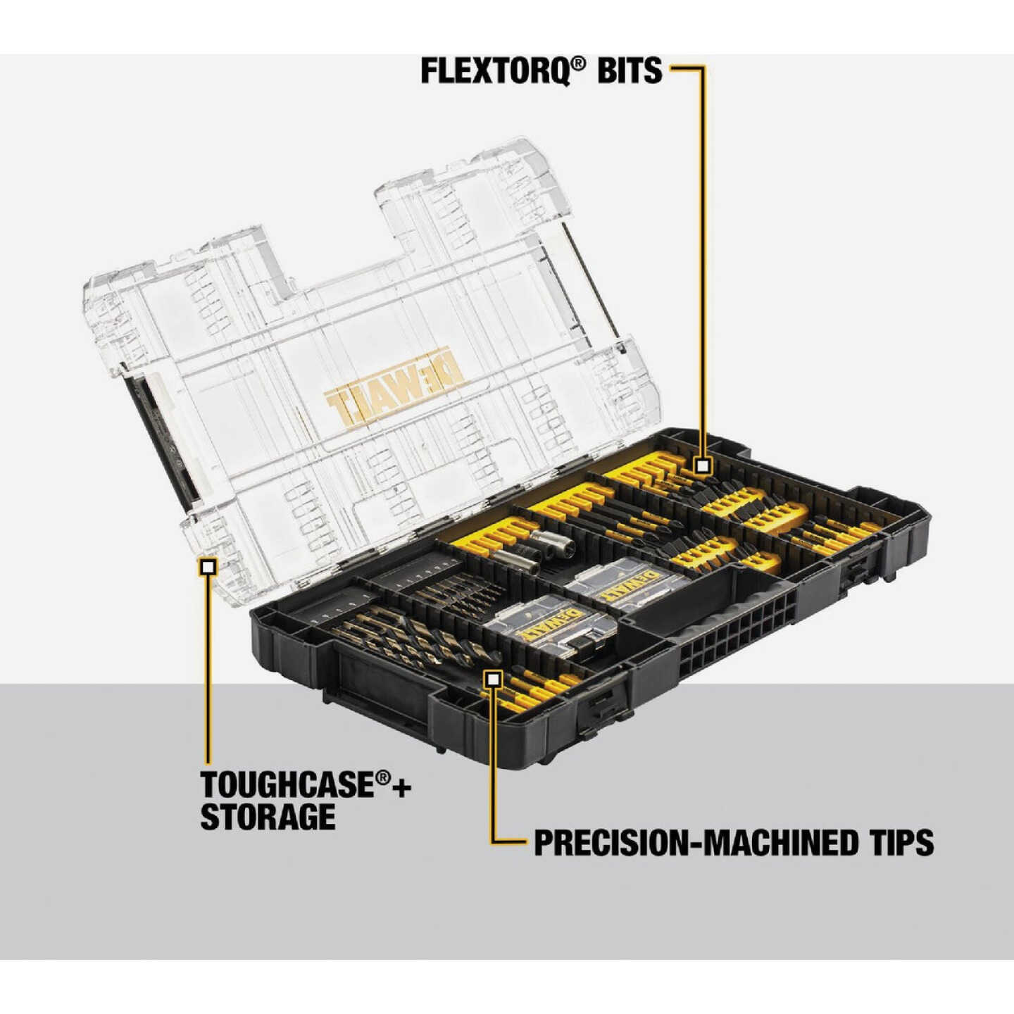DEWALT Elite Series 1/4 In. Impact Driver Bit Set (100-Piece) Image 3
