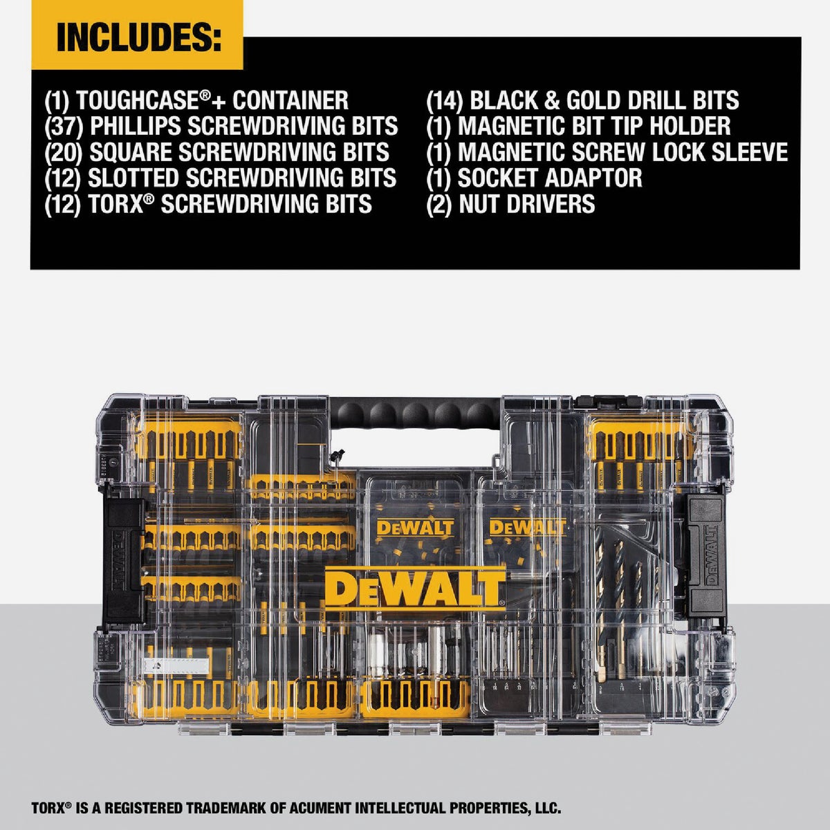DEWALT Elite Series 1/4 In. Impact Driver Bit Set (100-Piece) Image 2