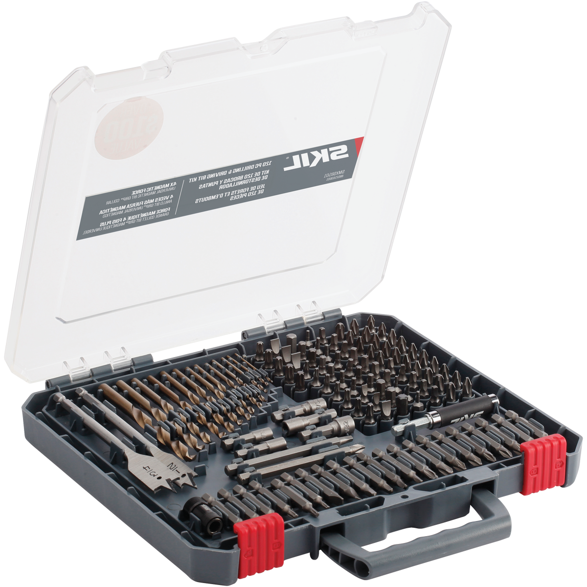 SKIL Drill & Drive Set with Bit Grip Magnetic Bit Collar (120-Piece)