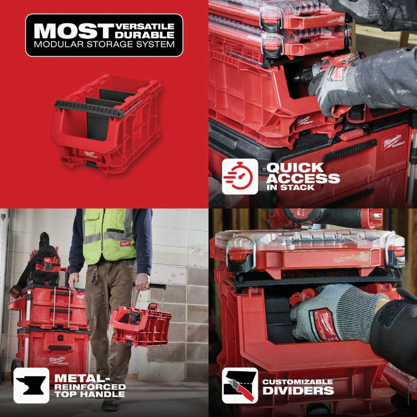 Milwaukee PACKOUT Compact Crate Image 6