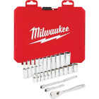 Milwaukee Standard 1/4 In. Drive 6-Point Ratchet & Socket Set (26-Piece) Image 1