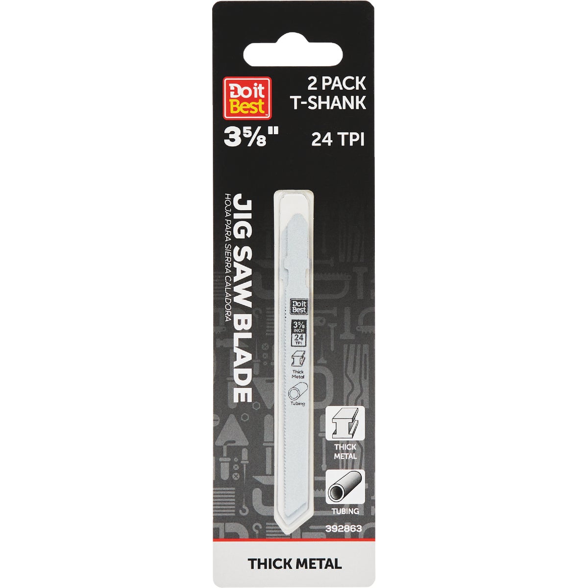 Do it Best T-Shank 3-5/8 In. 18 TPI Thick Metal Cutting Jigsaw Blade (2-Pack)