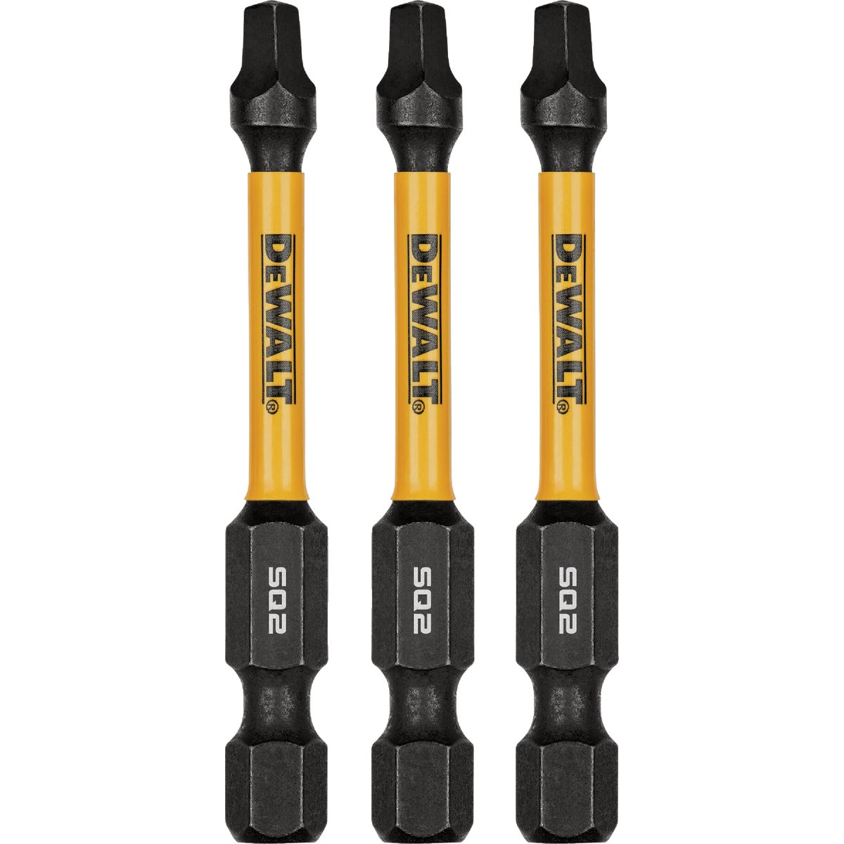 DEWALT Elite Series 1/4 In. x 2-1/4 In. Square/Robertson Impact Driver Bit Set (5-Piece)