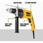 DEWALT 1/2 In. Keyed 8.5-Amp VSR Single-Speed Electric Hammer Drill Image 3