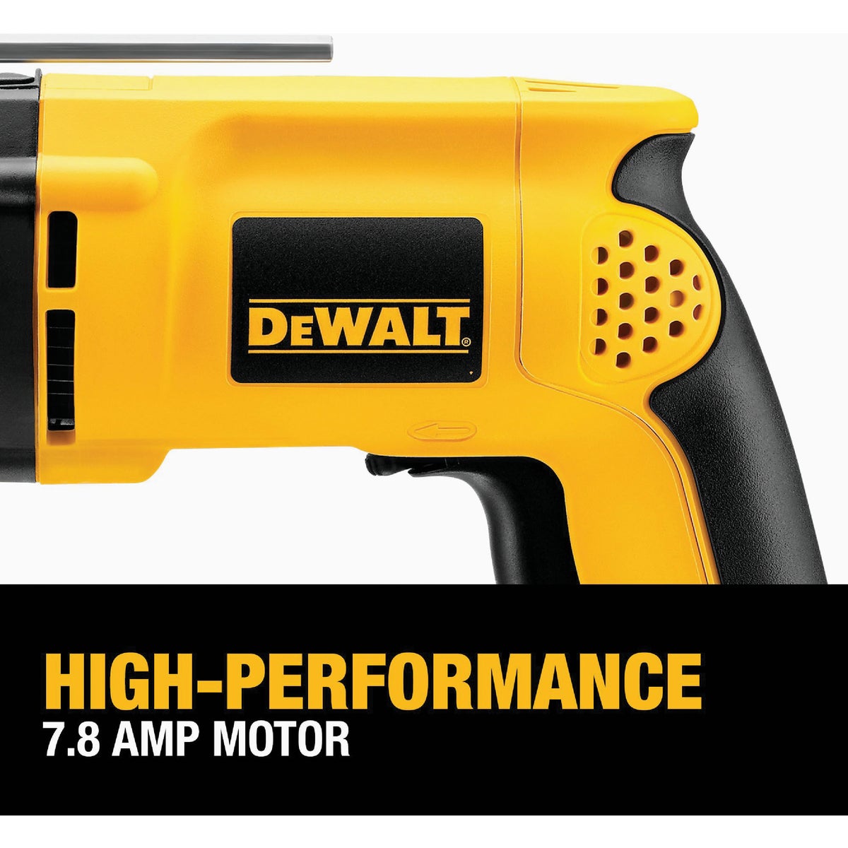 DEWALT 1/2 In. Keyed 8.5-Amp VSR Single-Speed Electric Hammer Drill Image 4