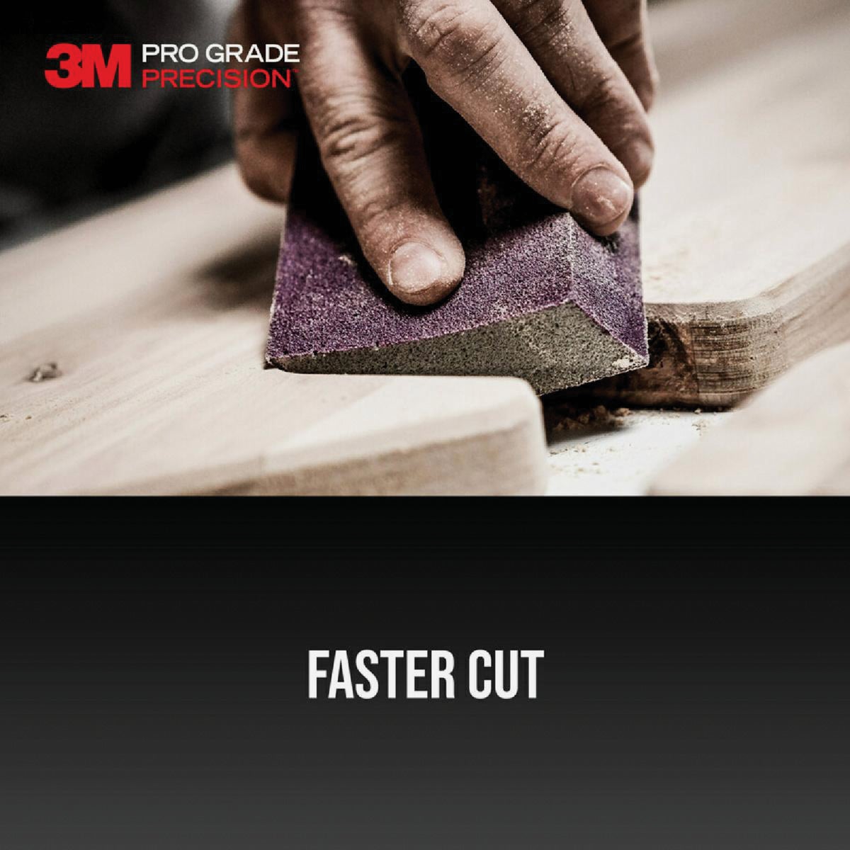 3M Pro Grade Precision 2.5 In. x 4.5 In. x 1 In. 320 Grit Extra Fine Sanding Sponge Image 6