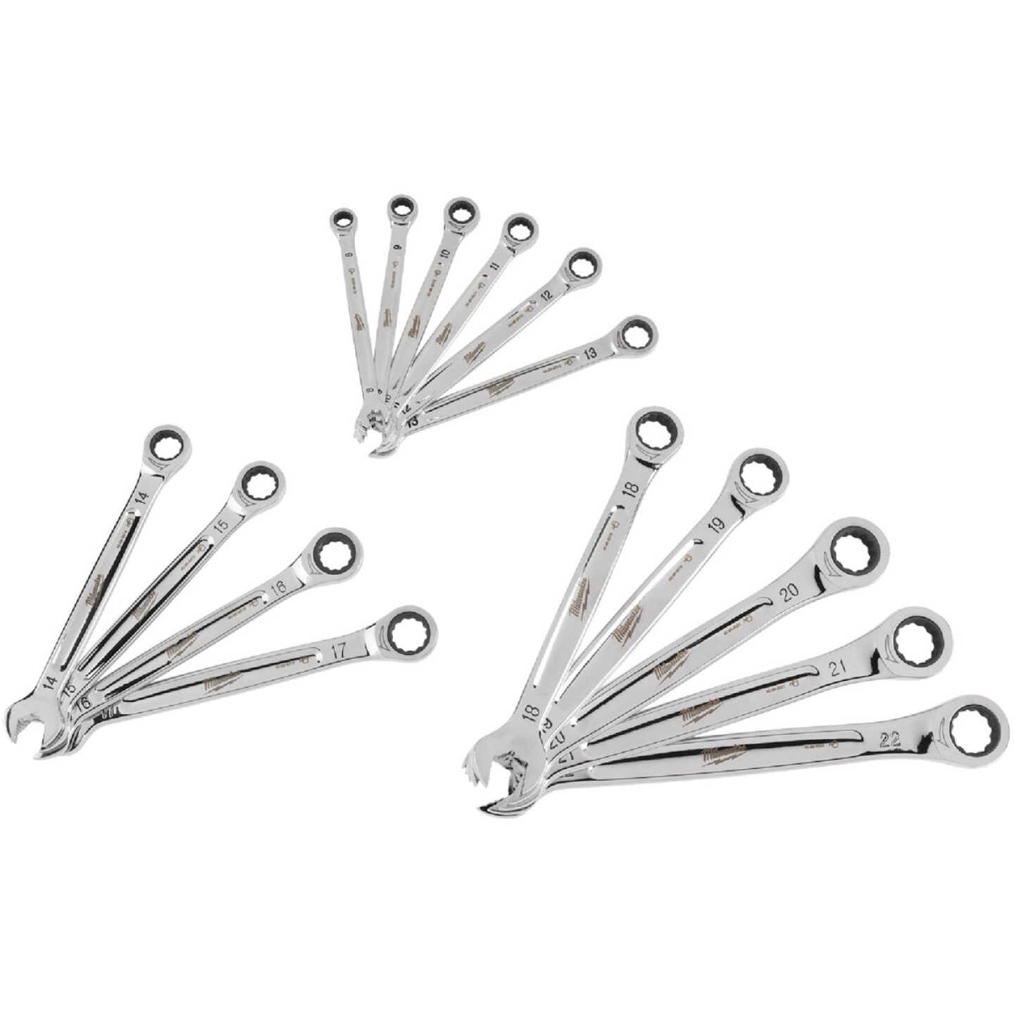 Milwaukee Metric 12-Point Ratcheting Combination Wrench Set (15-Piece) Image 1