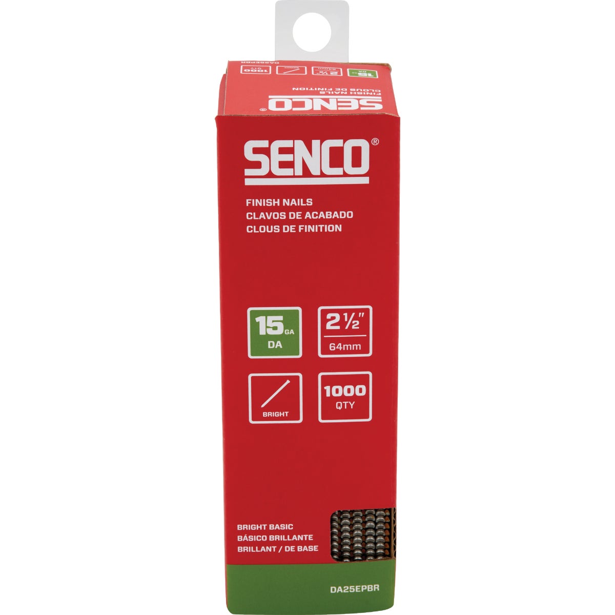 Senco 2-1/2 In. 15-Gauge Bright 34 Degree Angled Finish Nail (1000 Ct.) Image 2