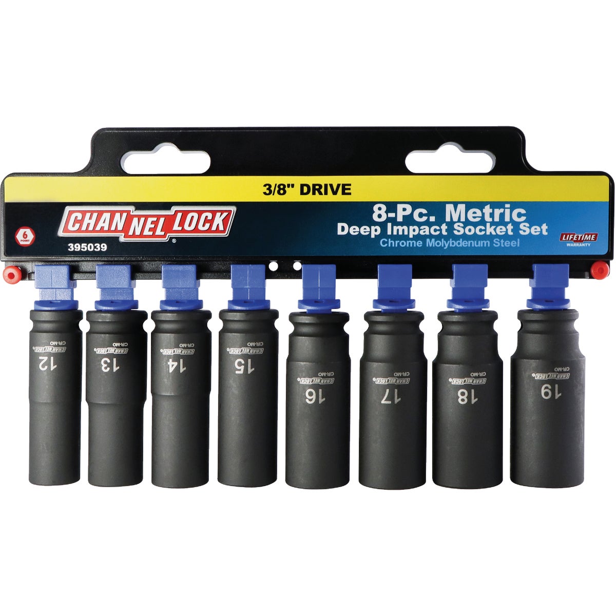 Channellock Metric 3/8 In. Drive 6-Point Deep Impact Driver Set (8-Piece) Image 1