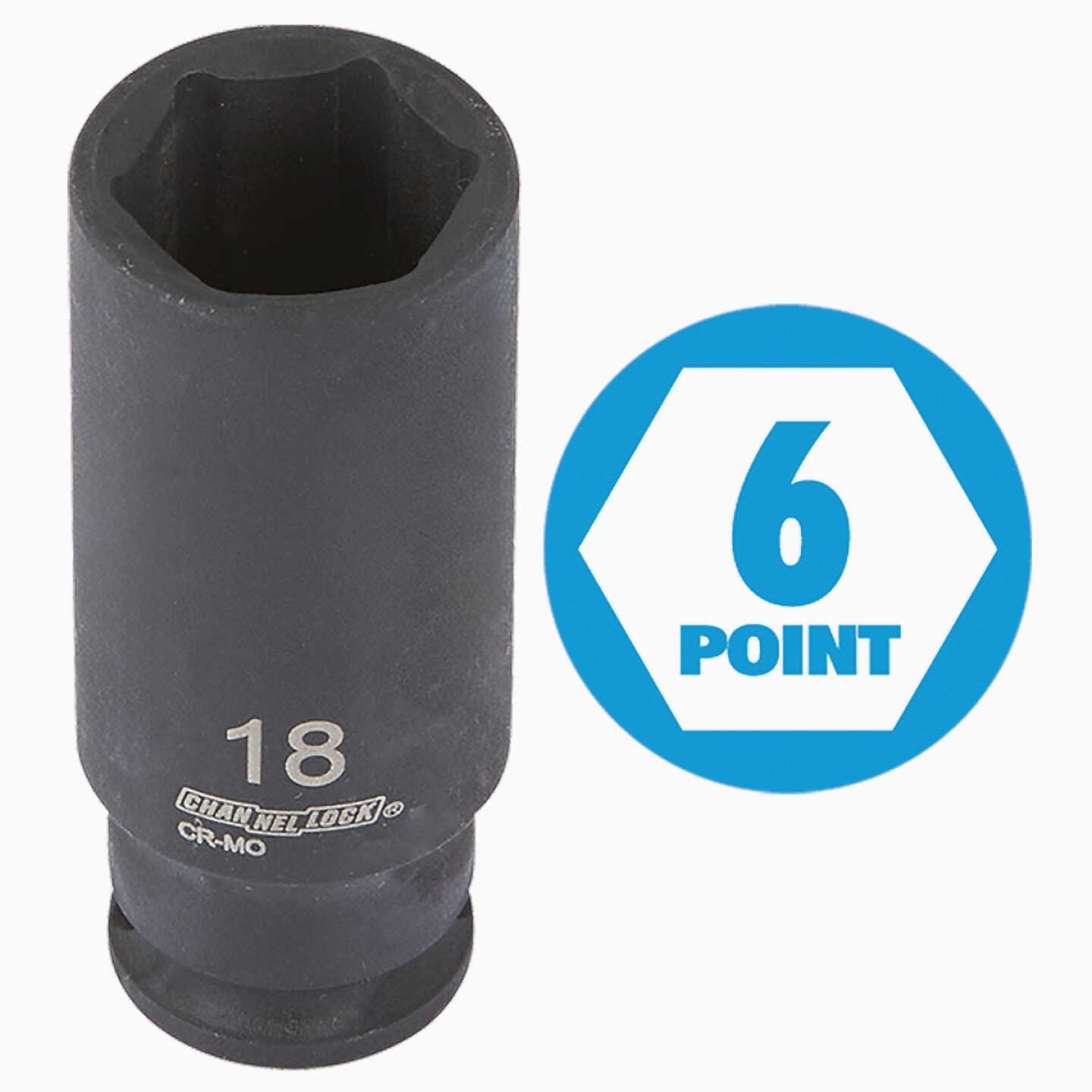 Channellock Metric 3/8 In. Drive 6-Point Deep Impact Driver Set (8-Piece) Image 2