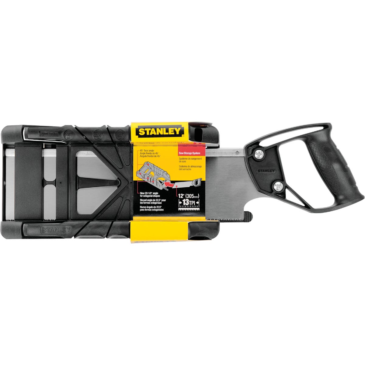 Stanley Plastic Saw Storage Miter Box & 12 In. Saw Image 2