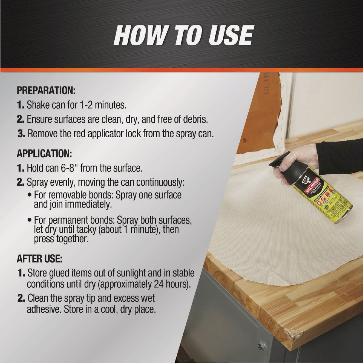DAP Weldwood 11 Oz. Multi-Purpose Spray Adhesive Image 3