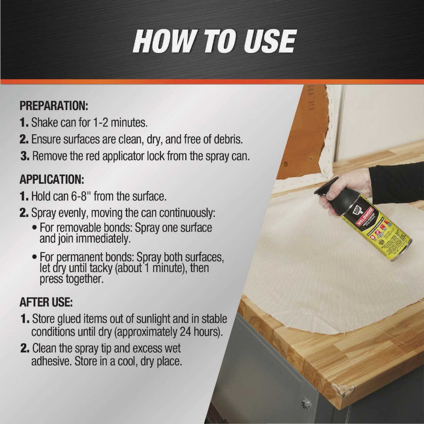 DAP Weldwood 11 Oz. Multi-Purpose Spray Adhesive Image 3
