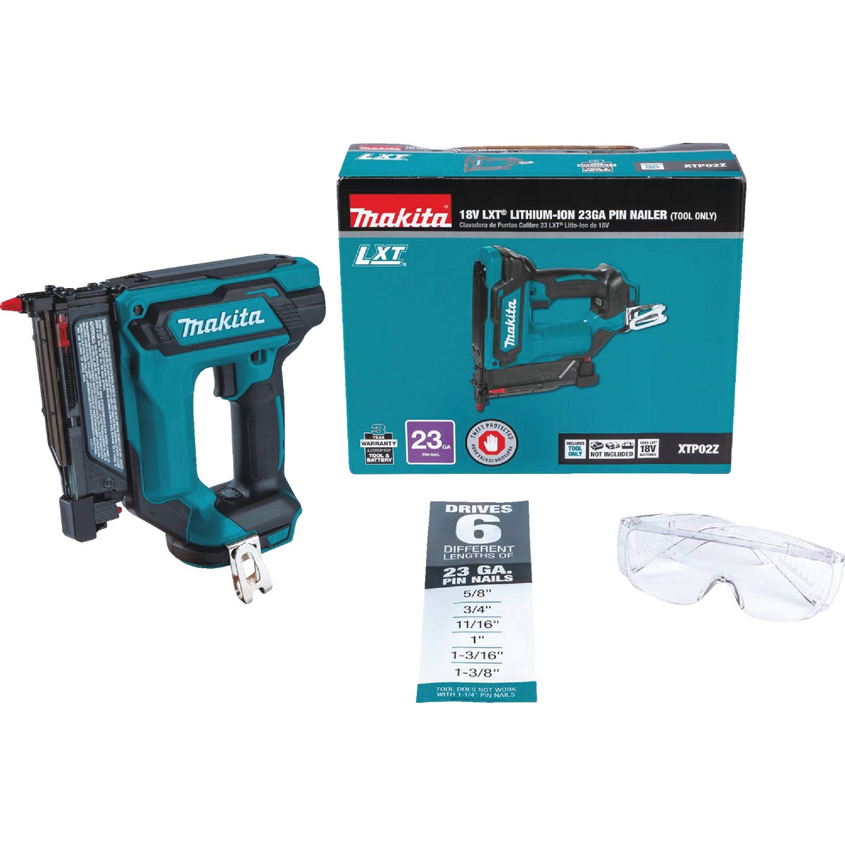 Makita 18V LXT Lithium-Ion 23-Gauge Cordless Pin Nailer (Tool Only)