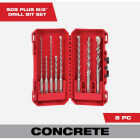 Milwaukee 8-Piece SDS Plus M/2 2-Cutter Drill Bit Kit Image 1