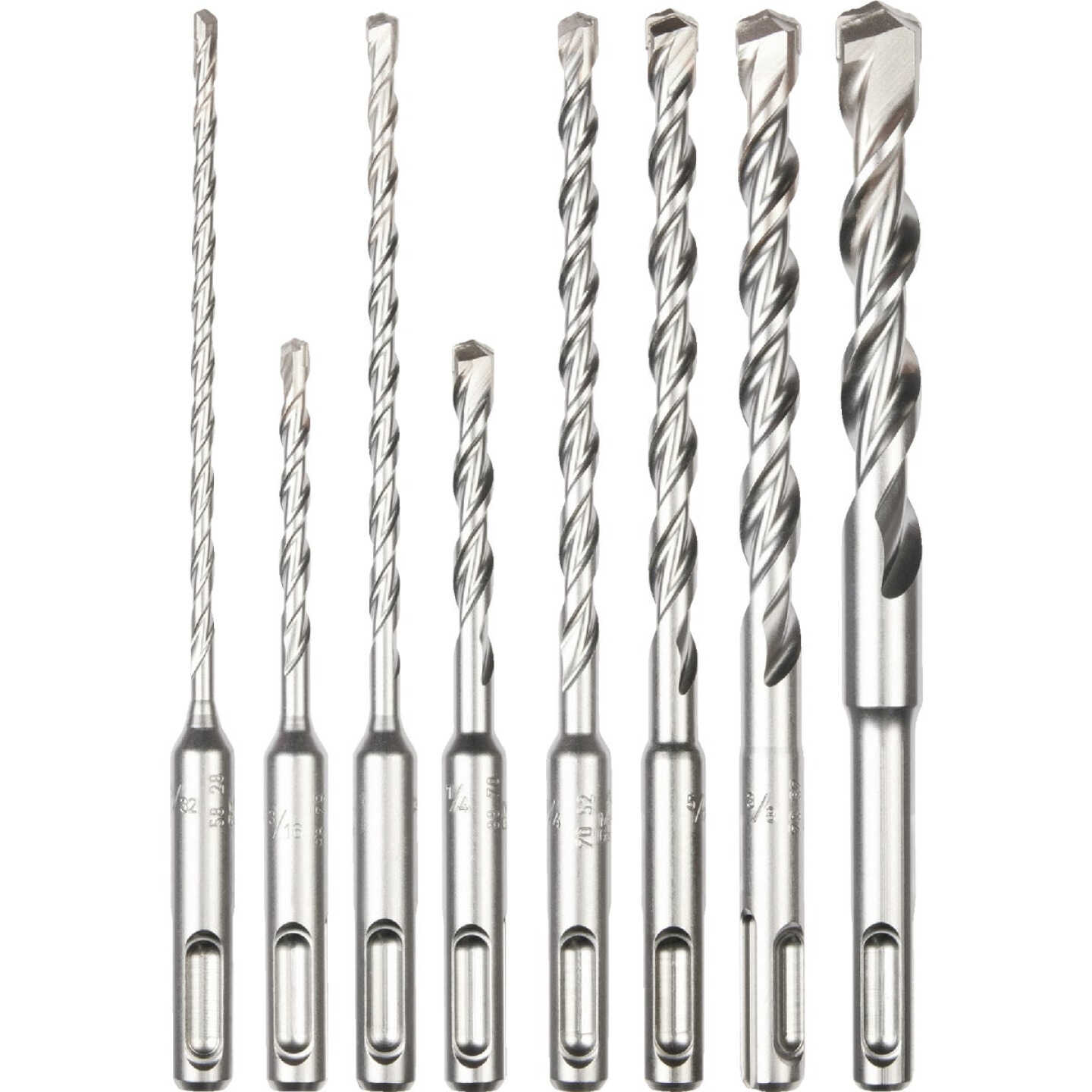 Milwaukee 8-Piece SDS Plus M/2 2-Cutter Drill Bit Kit Image 1