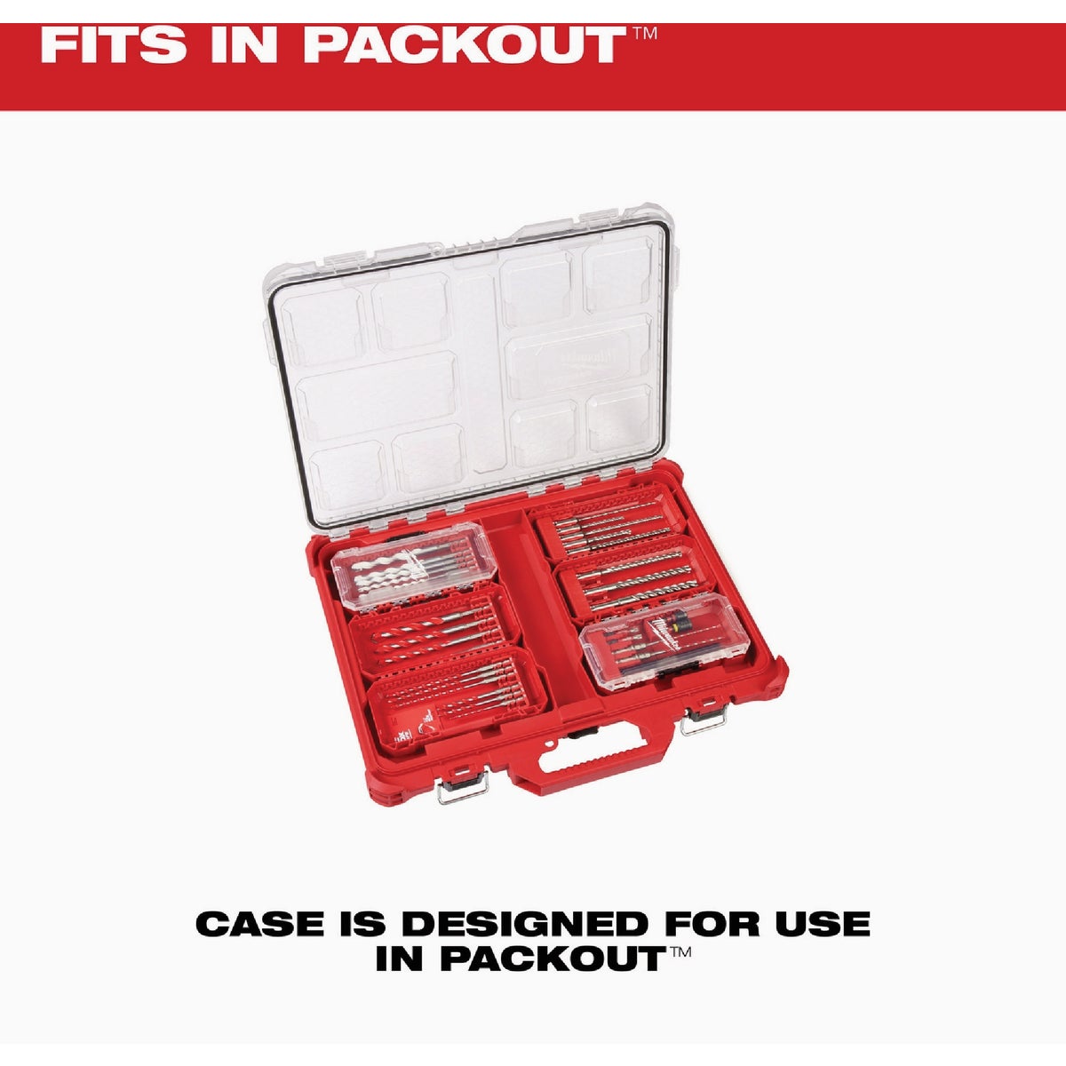 Milwaukee 8-Piece SDS Plus M/2 2-Cutter Drill Bit Kit Image 3