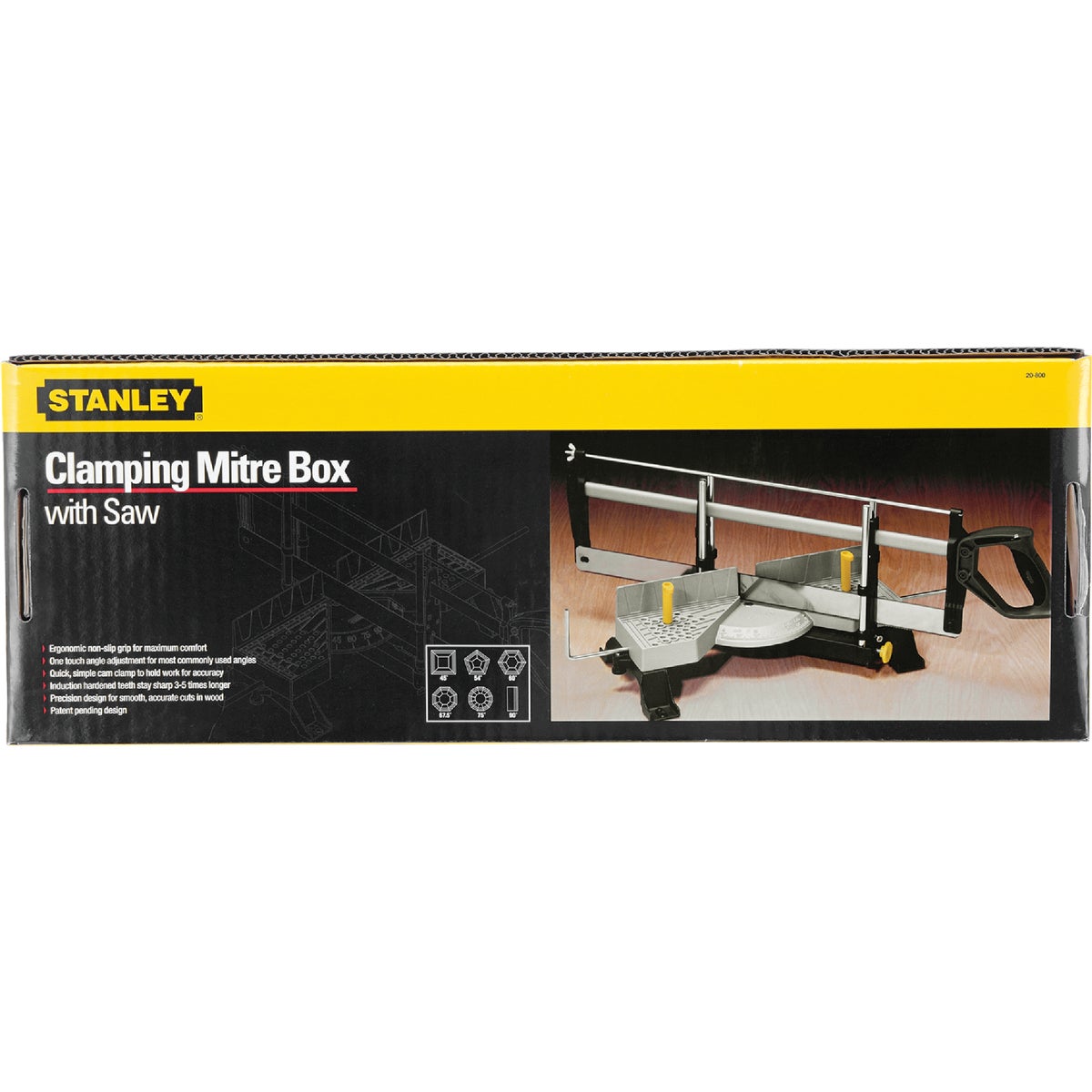Stanley Aluminum Adjustable Angle Clamping Miter Box & 22 In. Saw Image 2