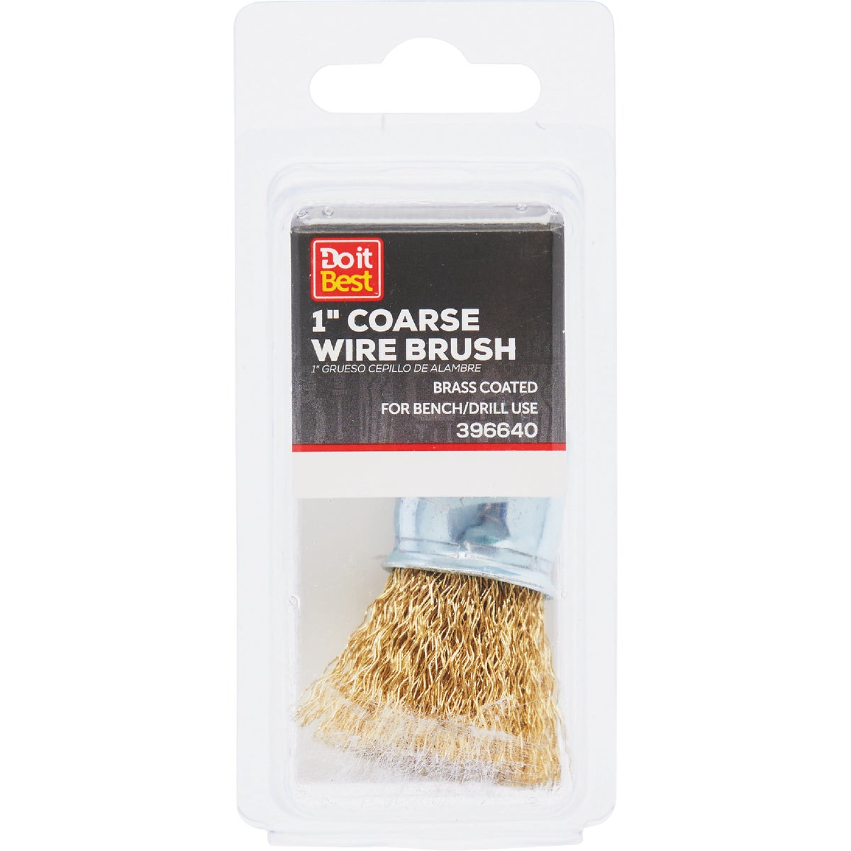 Do it Best 1 In. Brass Coarse Drill Mounted Wire Brush