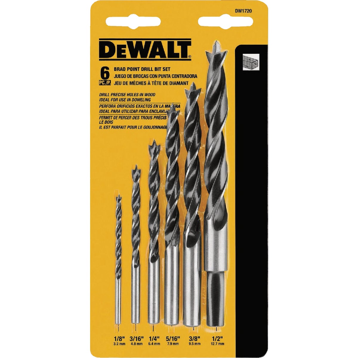 DEWALT Brad Point Drill Bit Set (6-Piece) Image 2
