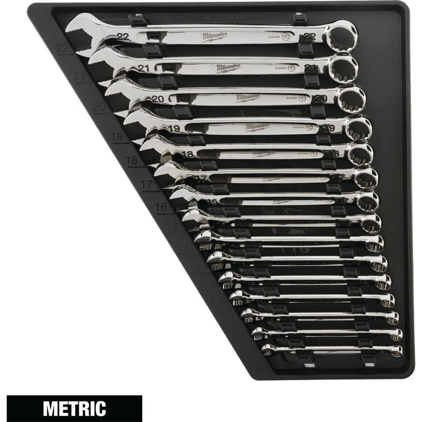 Milwaukee Metric 12-Point Combination Wrench Set (15-Piece) Image 1