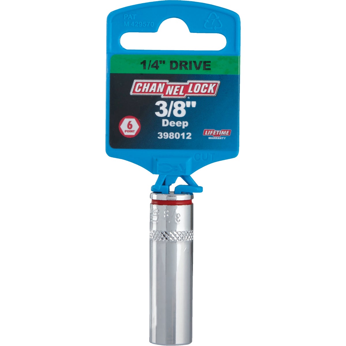 Channellock 1/4 In. Drive 3/8 In. 6-Point Deep Standard Socket Image 2