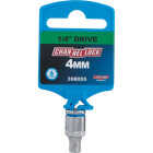 Channellock 1/4 In. Drive 4 mm 6-Point Shallow Metric Socket Image 2