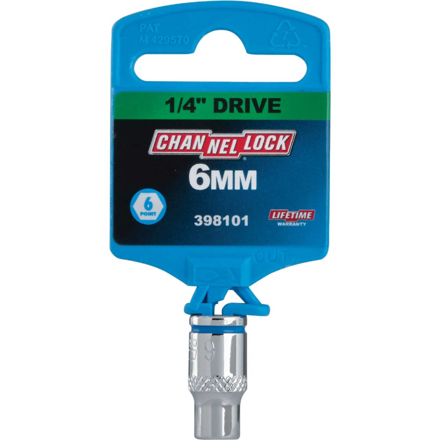 Channellock 1/4 In. Drive 6 mm 6-Point Shallow Metric Socket Image 2