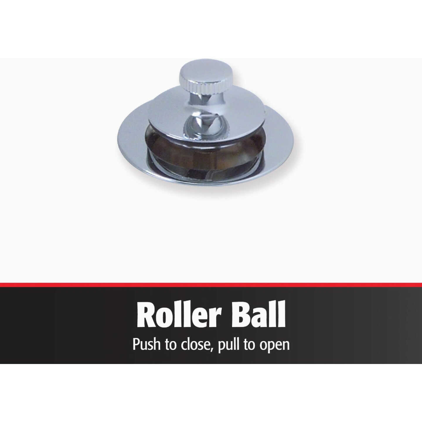 Keeney 5/16 In. or 3/8 In. Bathtub Drain Stopper with Polished Chrome Finish Image 3