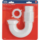 Do it Best 1-1/4 In. x 1-1/2 In. White Plastic J-Bend Image 2