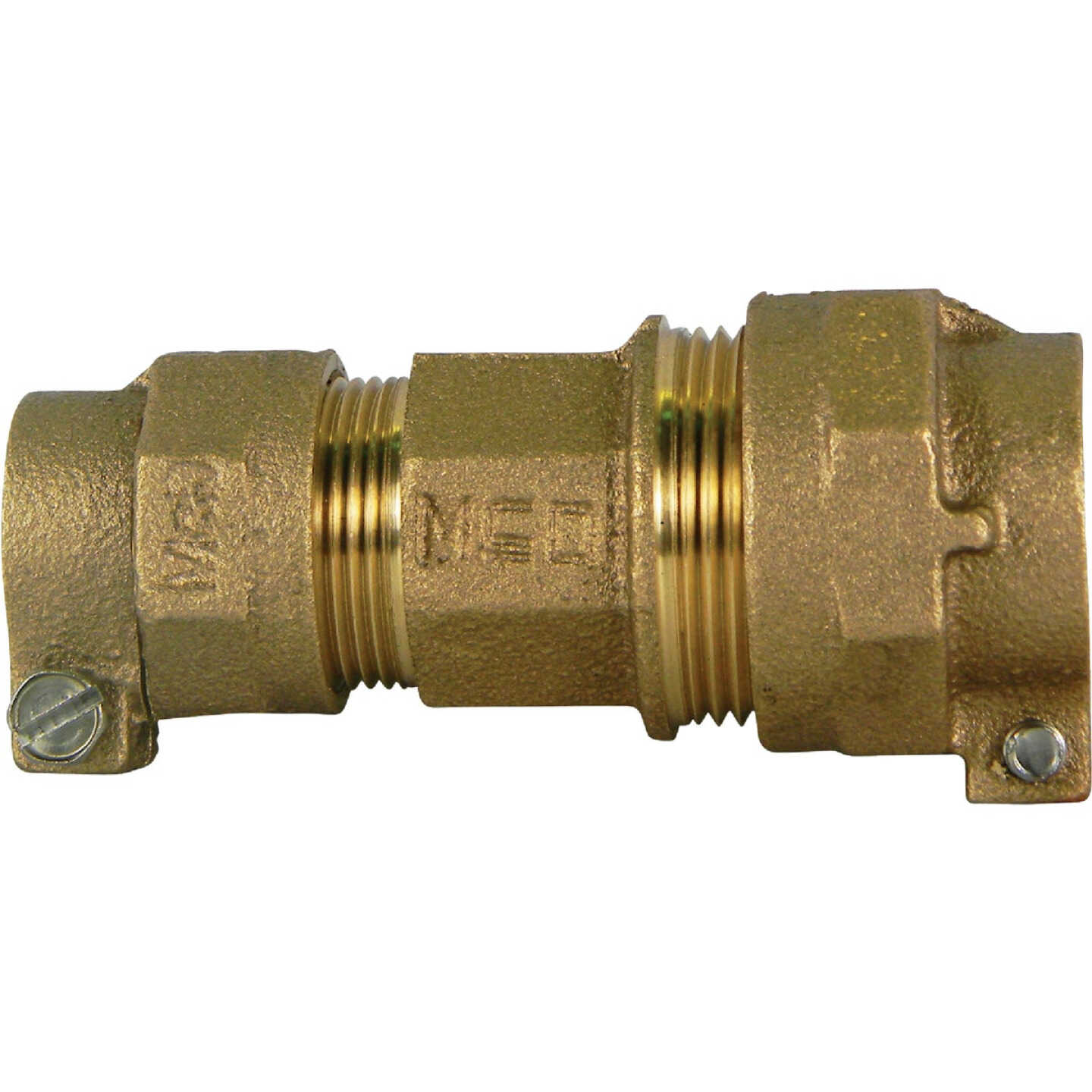 Anderson Metals 3/4 In. CTS x 3/4 In. CTS Brass Low Lead Connector Image 1