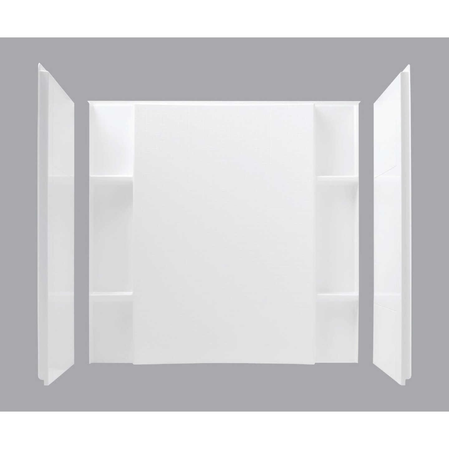 Sterling Accor 60 In. x 74.5 In. x 36 In. Alcove Shower Wall Set in White (3-Piece) Image 1