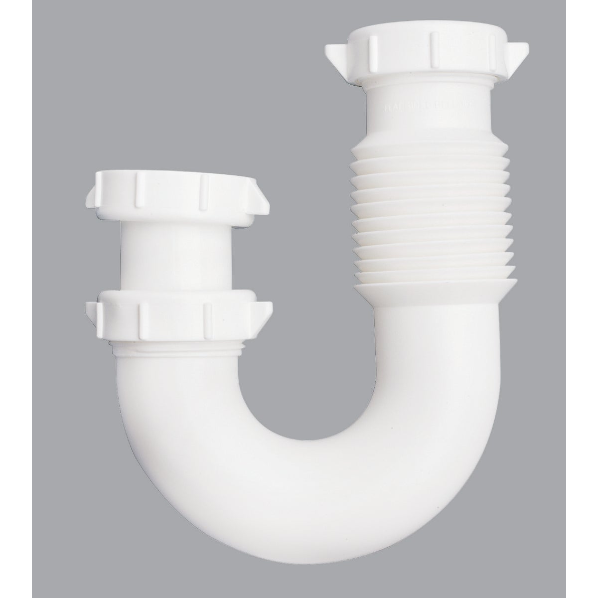 Do it Best 1-1/2 In. or 1-1/4 In. x 1-1/2 In. Flexible White Plastic J-Bend, Extendable to 11 In. Image 1
