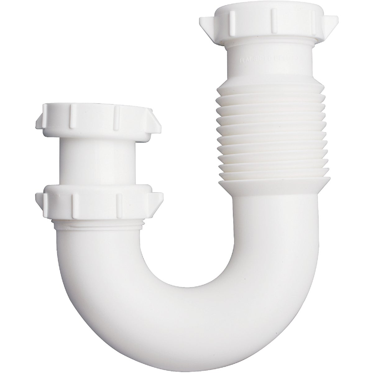 Do it Best 1-1/2 In. or 1-1/4 In. x 1-1/2 In. Flexible White Plastic J-Bend, Extendable to 11 In. Image 3