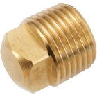 Anderson Metals 1/4 In. Yellow Brass Square Head Square Plug Image 1