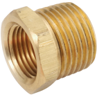 Anderson Metals 3/4 In. MPT x 1/4 In. FPT Yellow Brass Hex Reducing Bushing Image 1