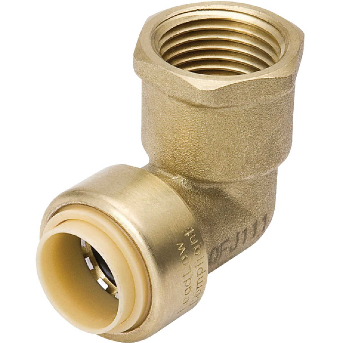 ProLine 1/2 In. PF x FIP Brass Push Fit 90 Female Elbow Image 1