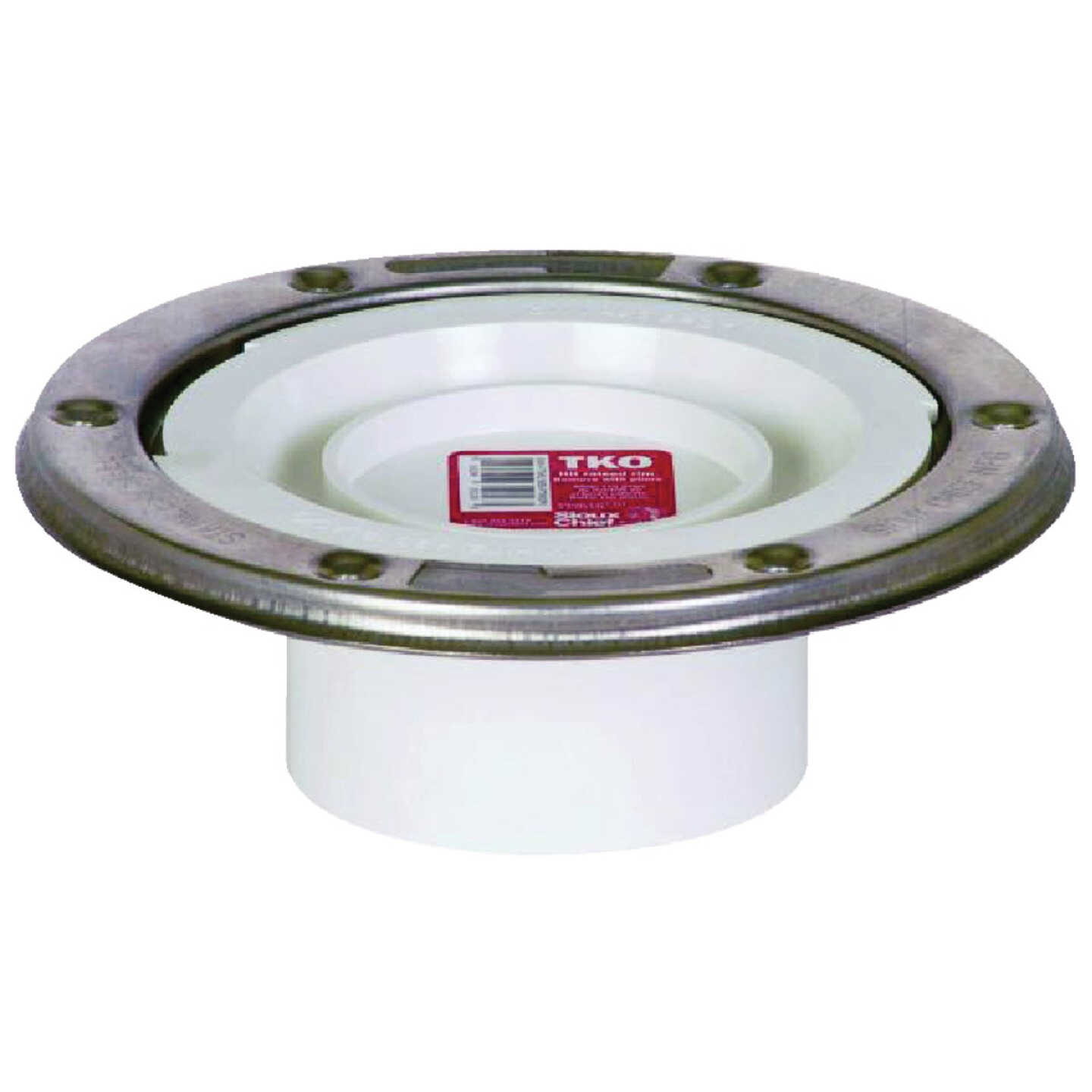 Sioux Chief 3 In. Schedule 40 DWV PVC Closet Flange with Knockout Image 1