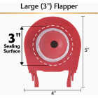 Korky 3 In. Premium Rubber Adjustable Flapper Image 4