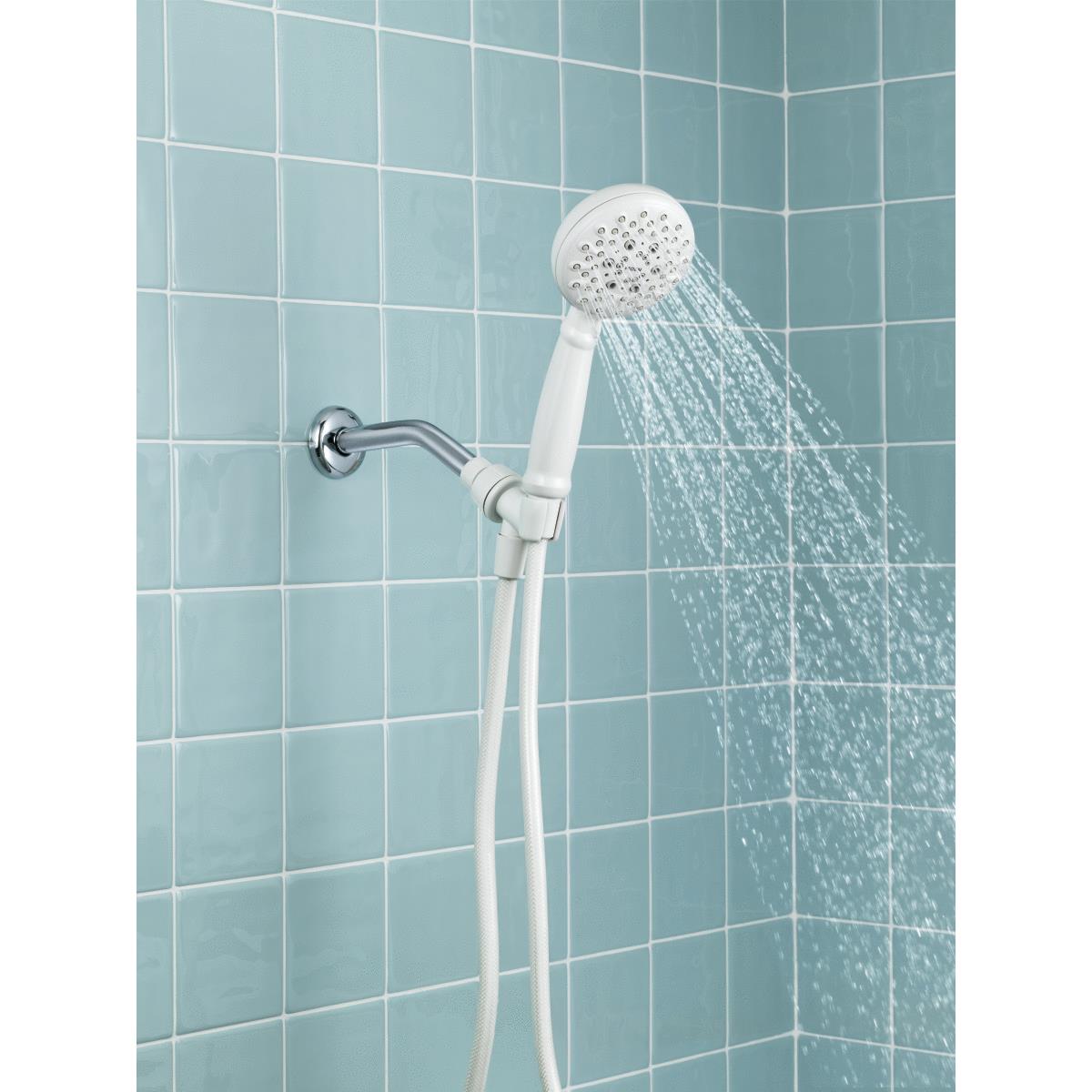Moen Banbury 5-Spray 2.5 GPM White Hand-Held Shower