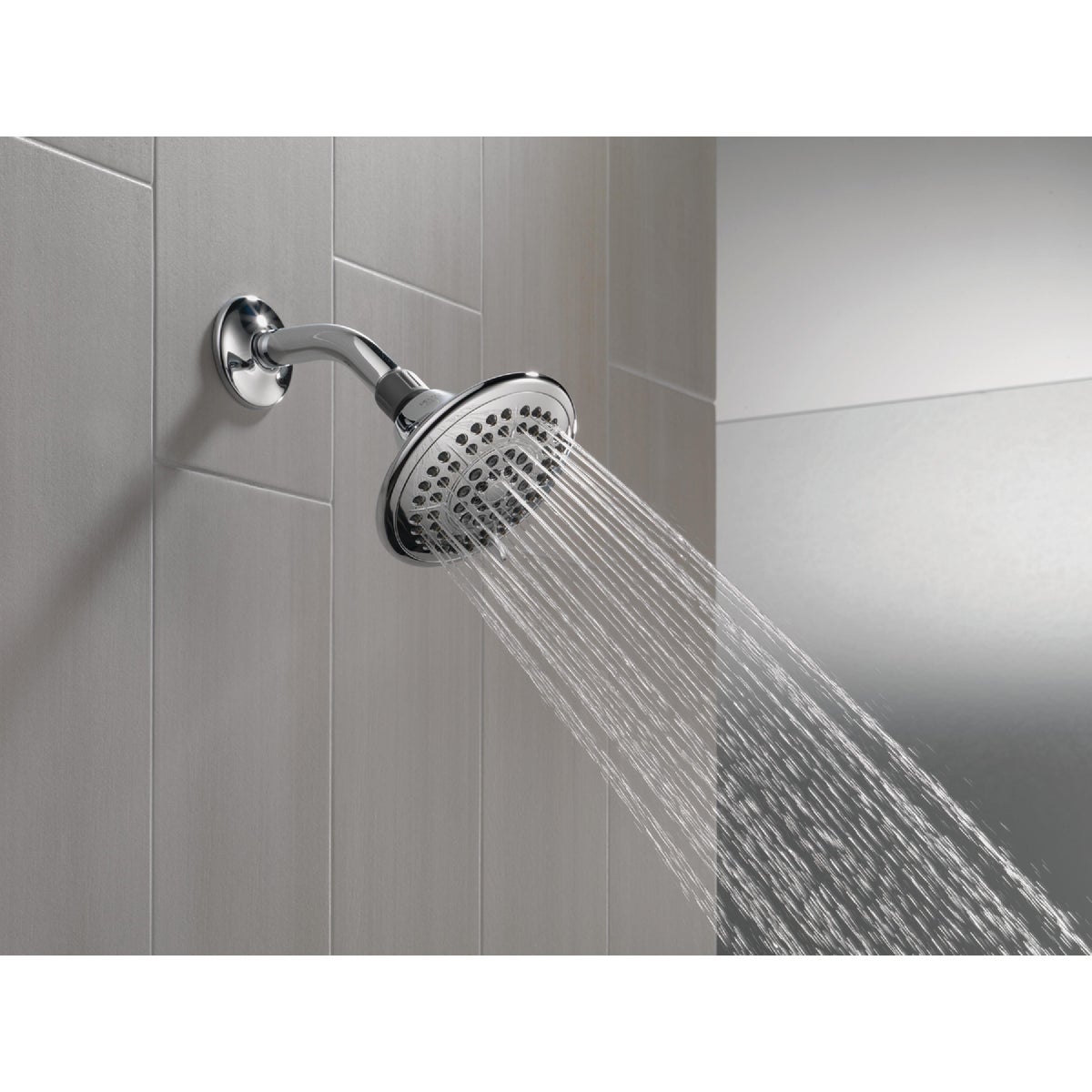 Delta 5-Spray 1.8 GPM Fixed Shower Head, Chrome Image 4