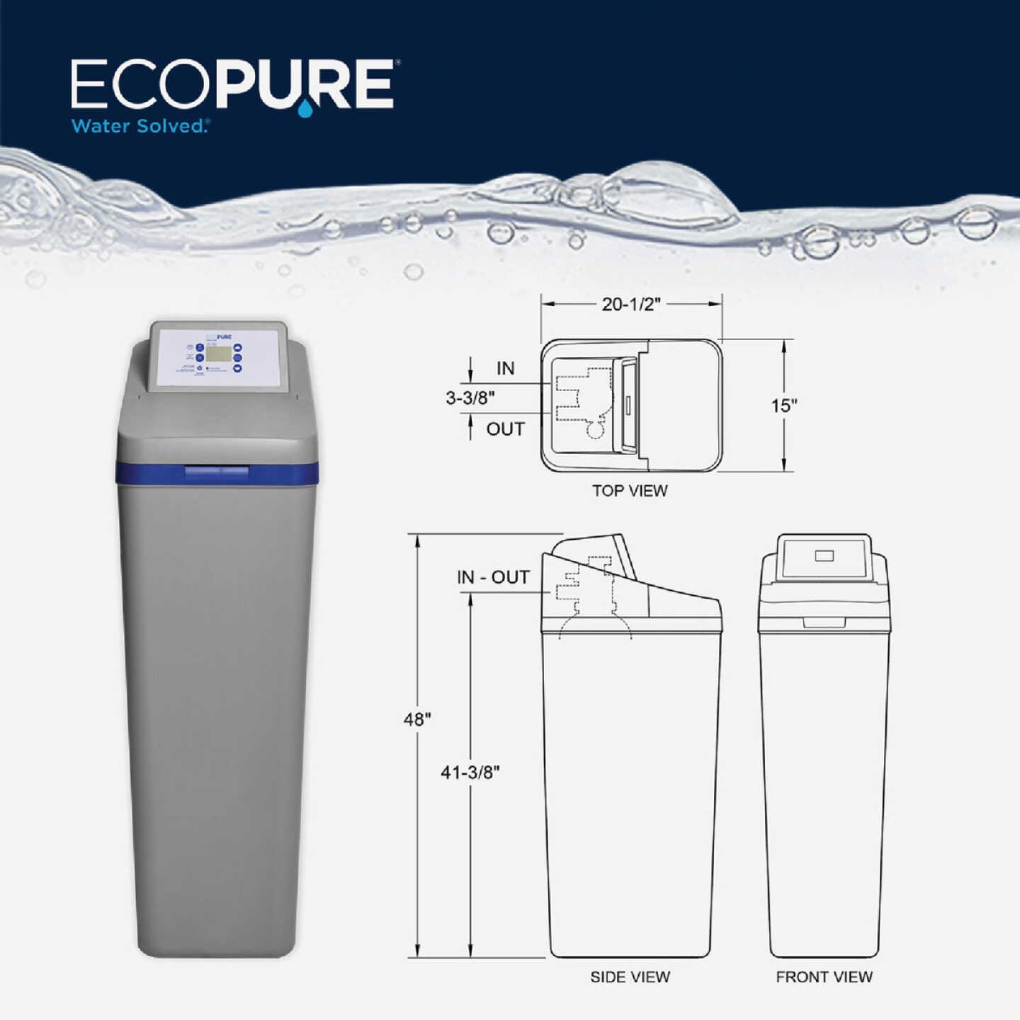 EcoPure 31,000 Grain Water Softener Image 2