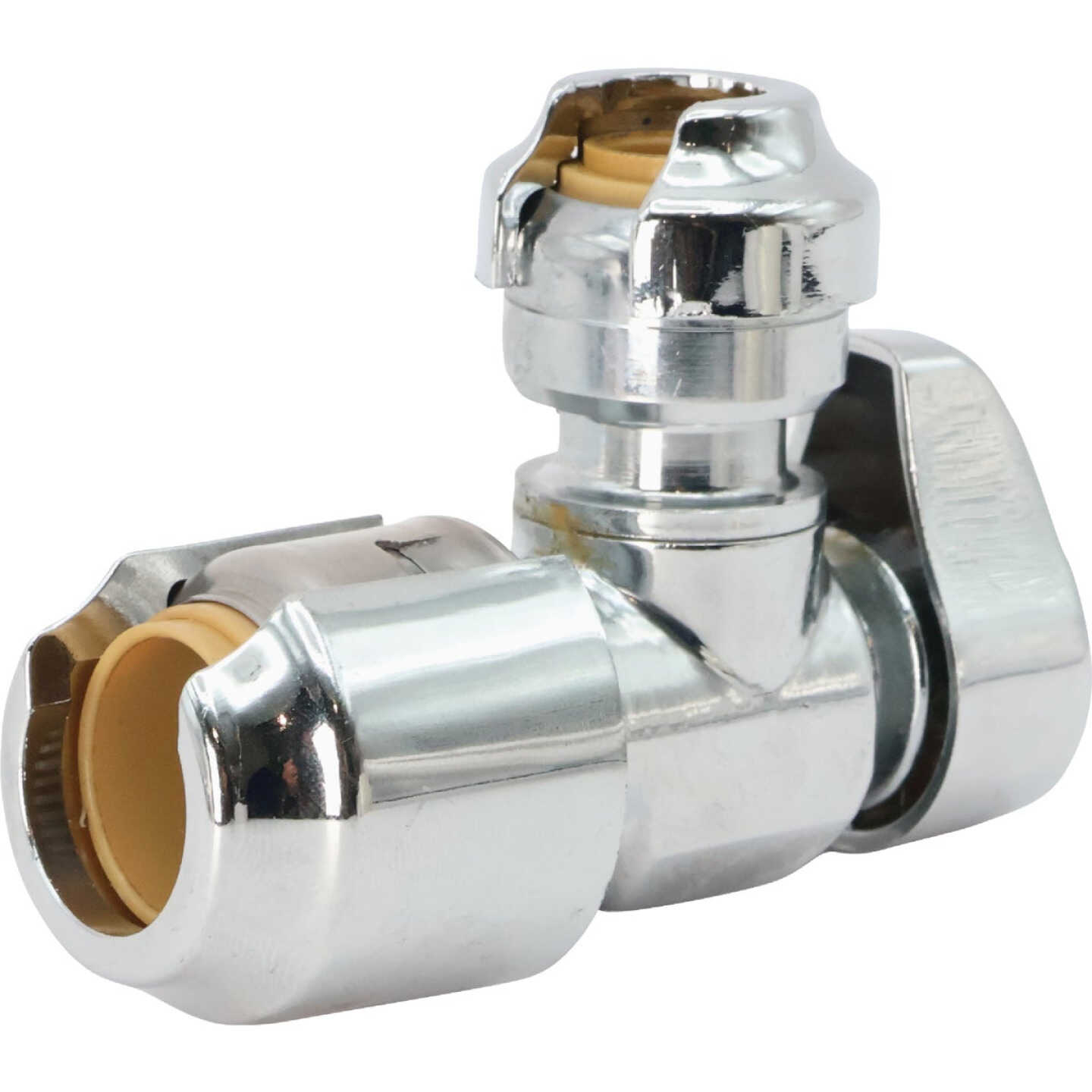 SharkBite 1/2 In. SB x 1/4 In. OD Quick Connect Angle Valve Image 1