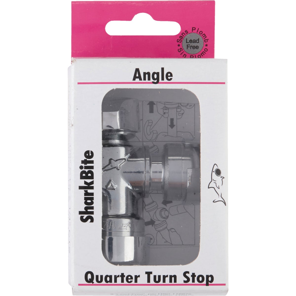 SharkBite 1/2 In. SB x 1/4 In. OD Quick Connect Angle Valve Image 2