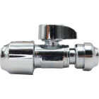 SharkBite 1/2 In. x 1/4 In. (3/8 In. OD) Brass Straight Stop Valve Image 1