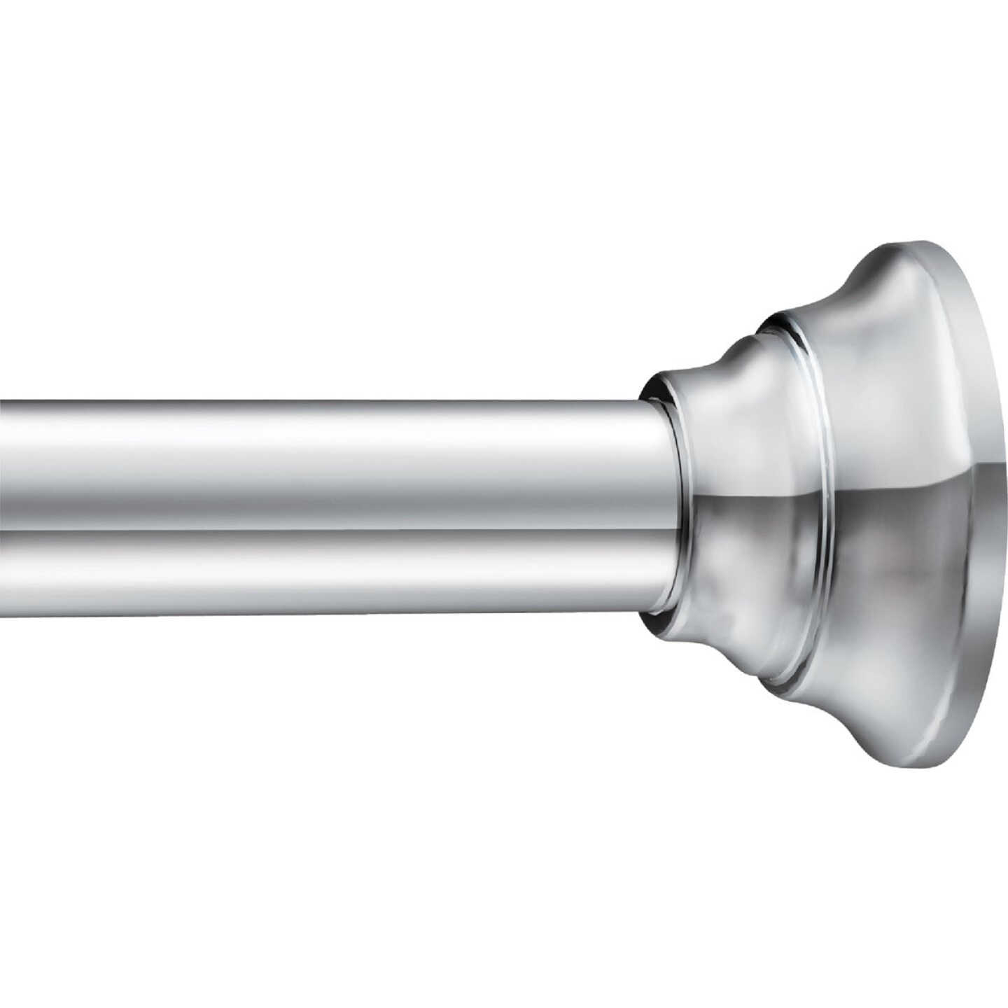 Moen 44 In. To 72 In. Straight Adjustable Tension Shower Rod, Chrome Image 1