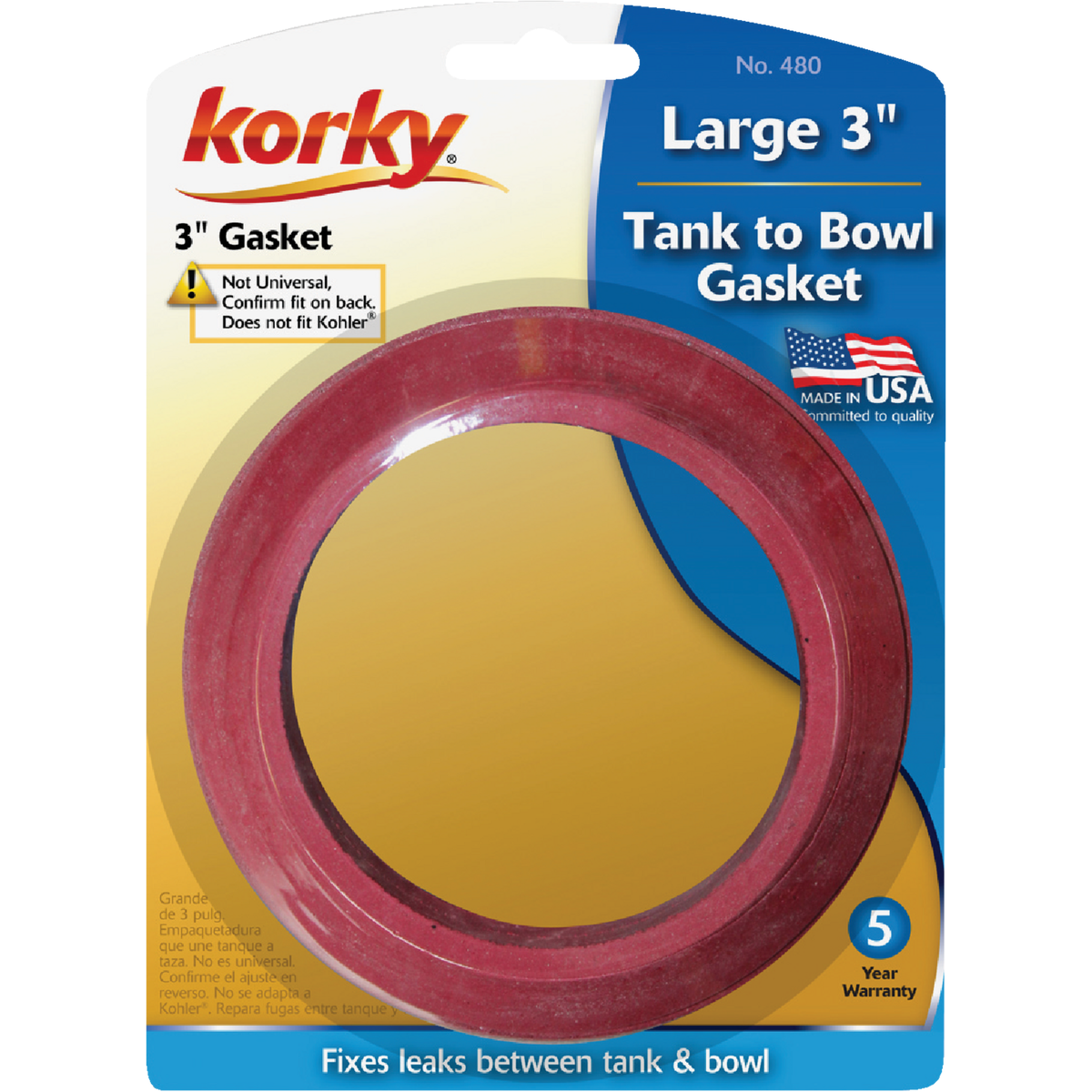 Korky 3 In. Sponge Rubber Tank to Bowl Gasket  Image 2