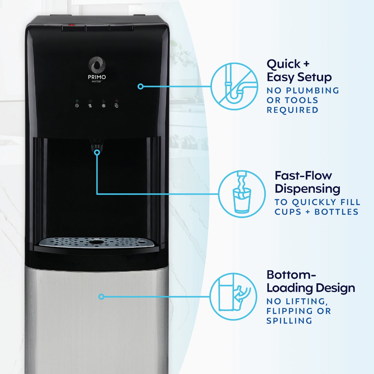 Primo Water Bottom Loading Pro 3 Temp Water Dispenser Image 3